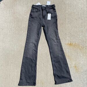 Grey high rise flair jeans size 25